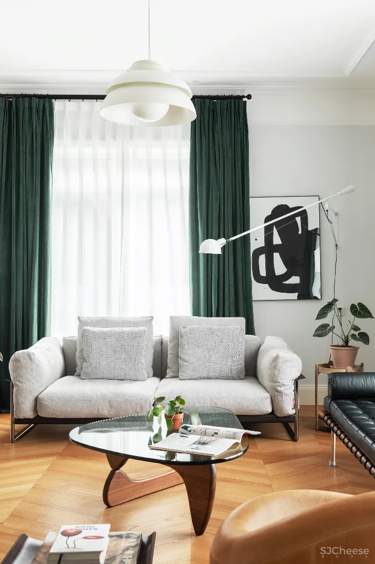 去别墅风装修,这个300㎡美得清新脱俗