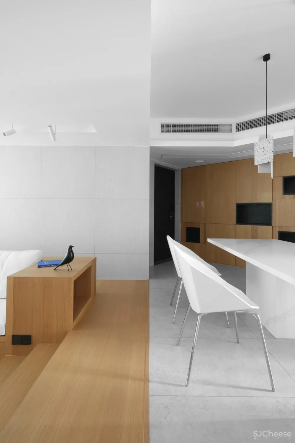 黑白木设计 极简纯白,回归自然!