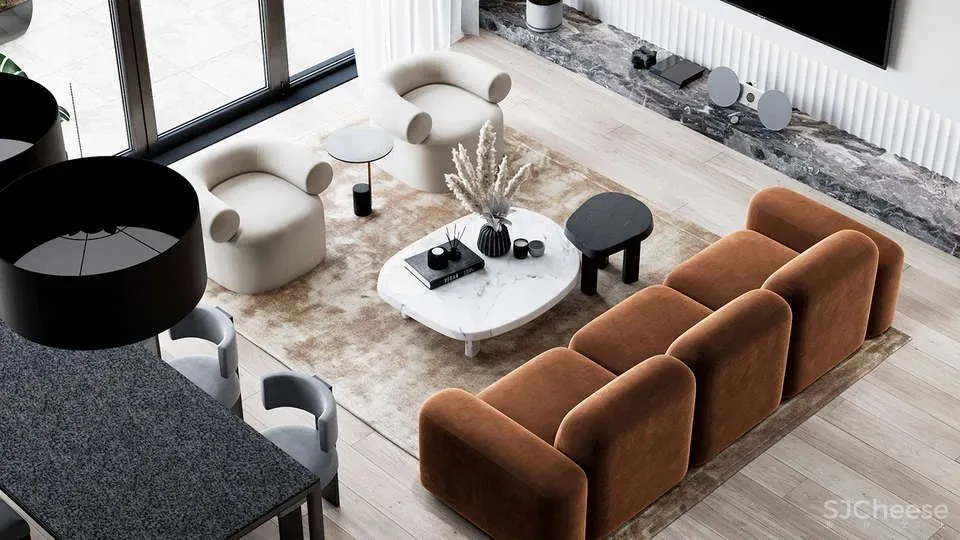 80后小夫妻140㎡轻奢大平层,狂甩别墅几条街......