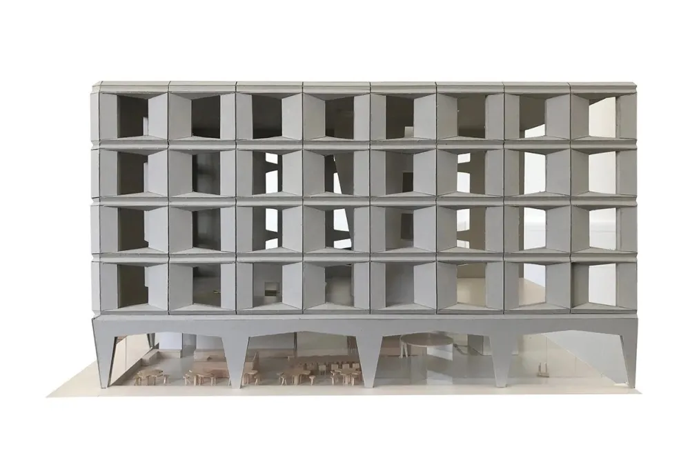 被称作「小W」的Moxy酒店,瑞士又开新店,外墙竟是预制模块,果然够潮