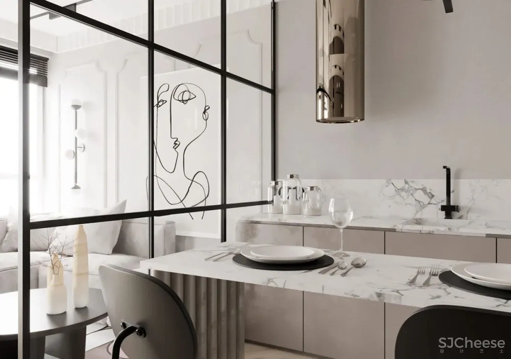 具有功能性和美学的小公寓