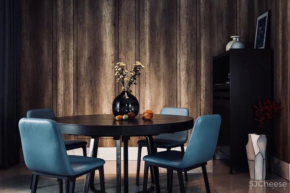 300㎡灰调原木风私宅,简洁质朴惹人爱!