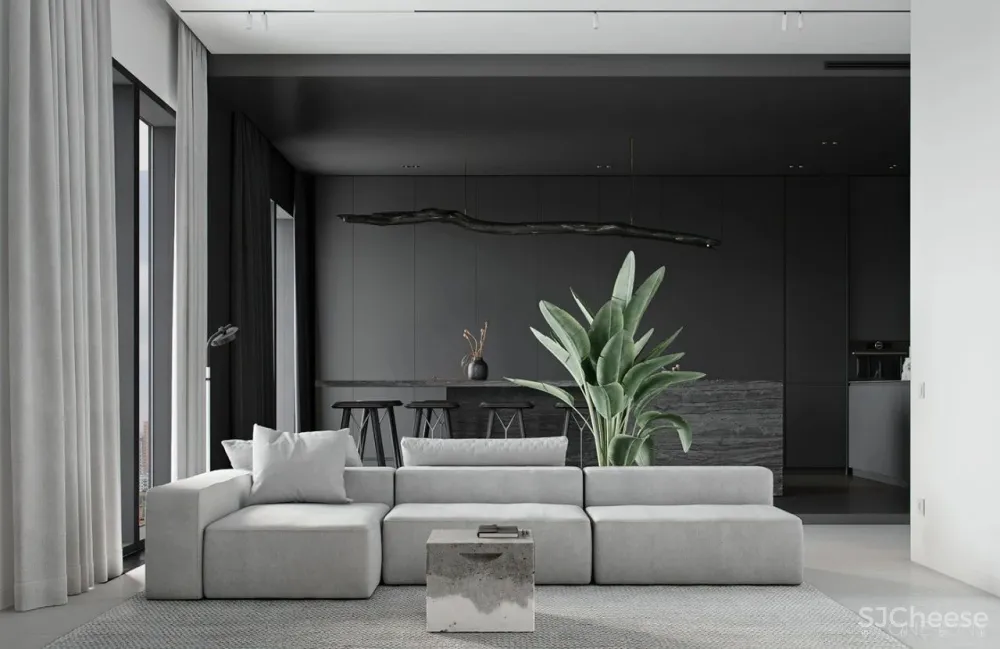 简单即是美!黑白色家居设计