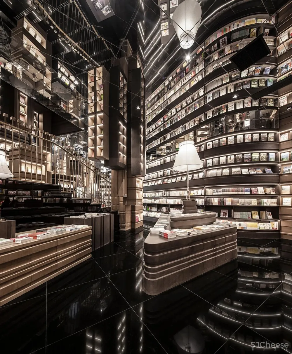 李想新作 宁波钟书阁,1230㎡,把201块“岩石”搬进书店