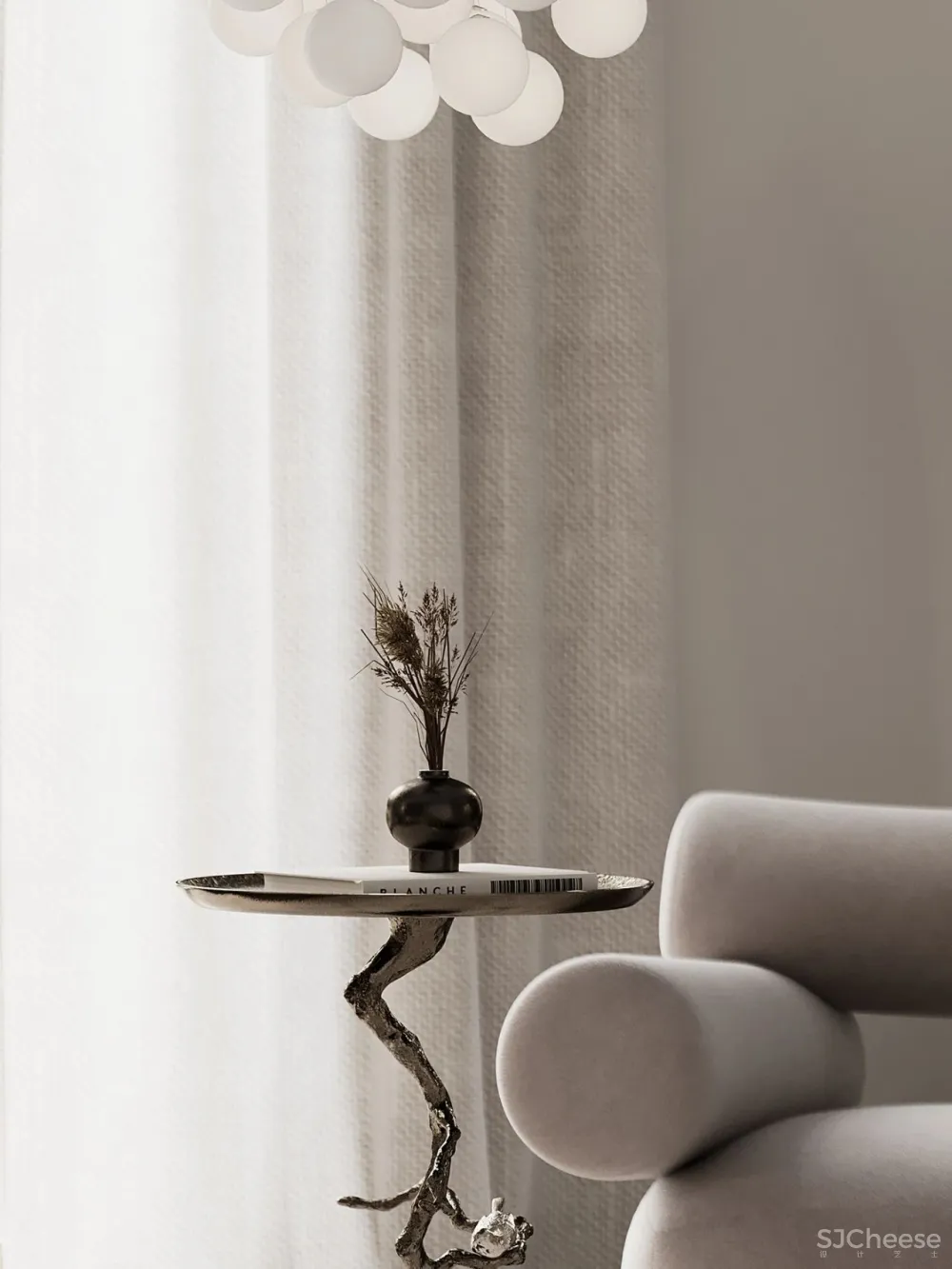 黄铜 原木,优雅的轻奢居所