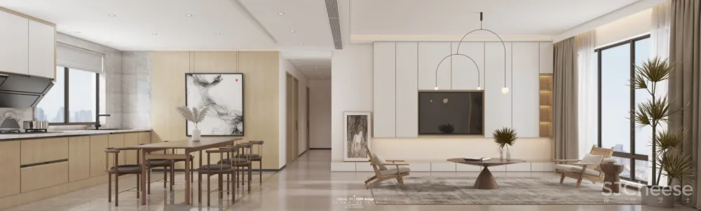 日式客餐厅卧室