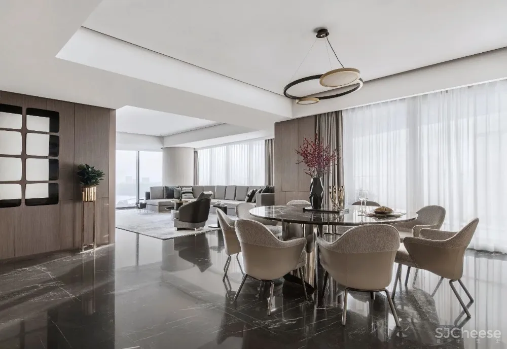 柯翊设计│ 绍兴源盛·云锦中心大平层样板间