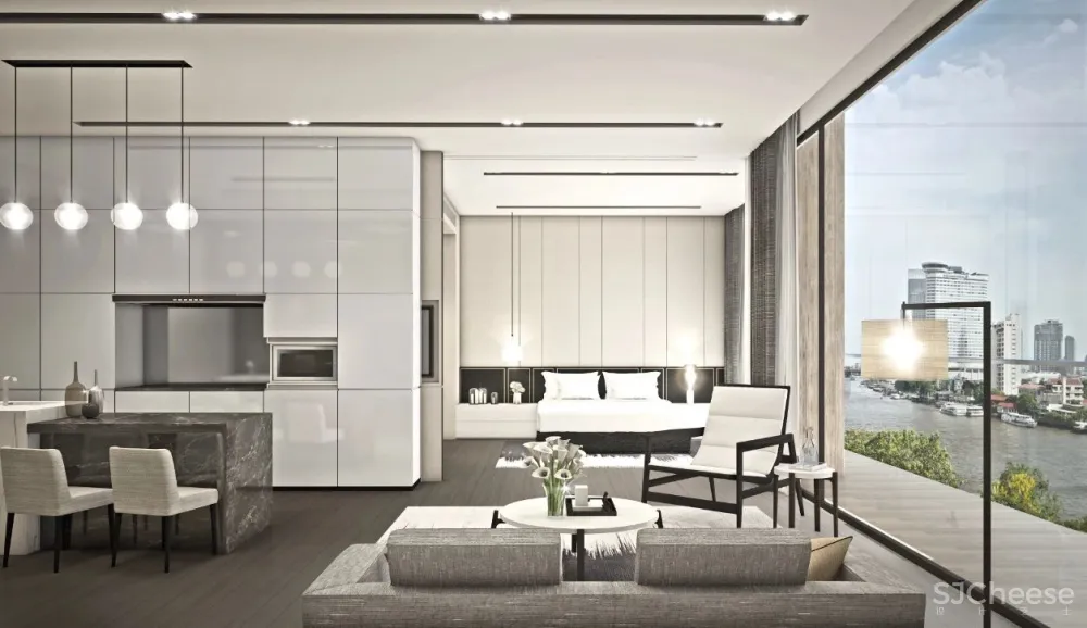 SCDA曾仕乾新作 曼谷泰颐「悦榕轩」六星级超豪华公寓 实景 效果图 平面图