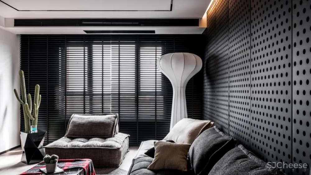 120㎡质感简约私宅,谁说黑色沉闷又压抑?