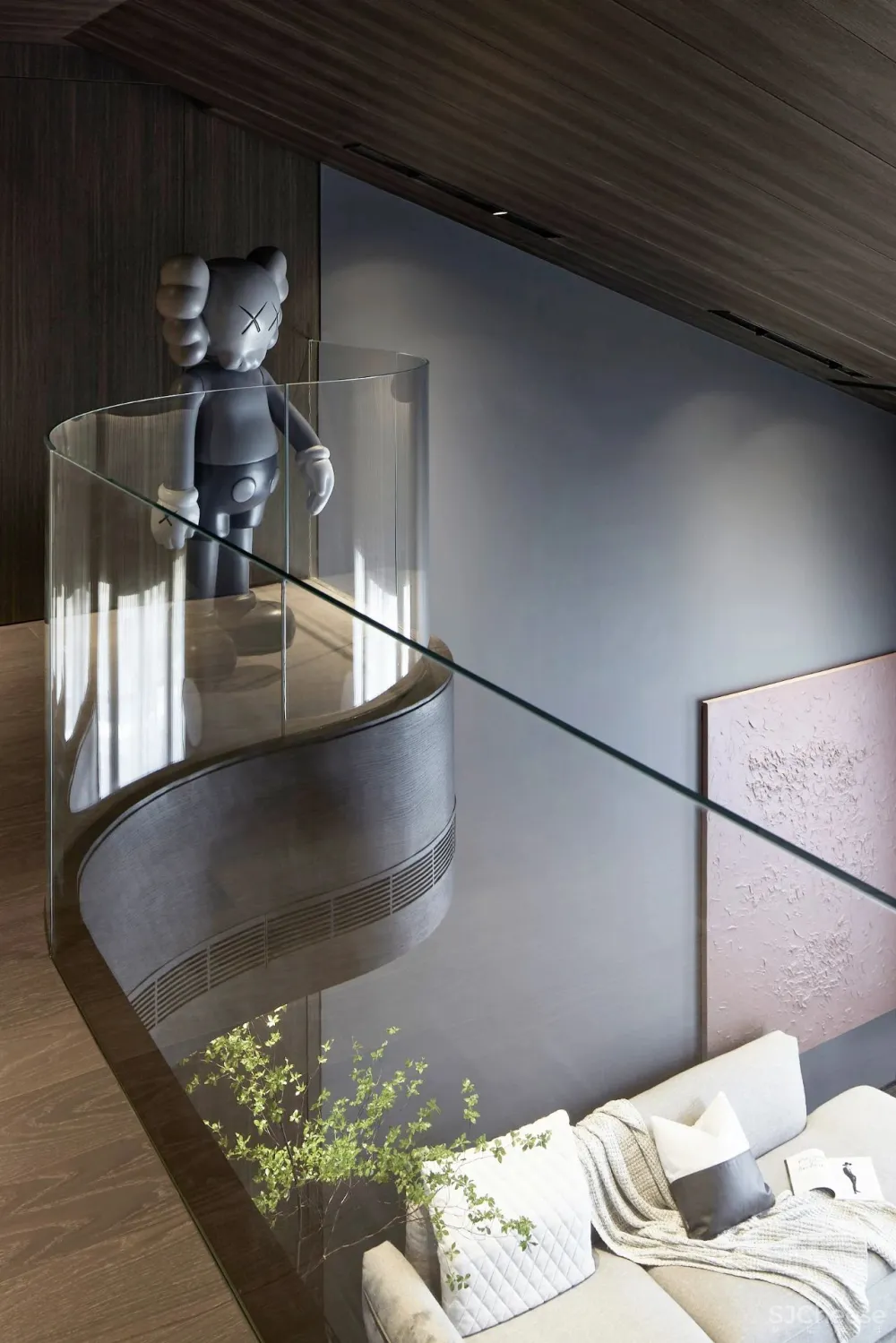 半挑空,现代简约大复式!