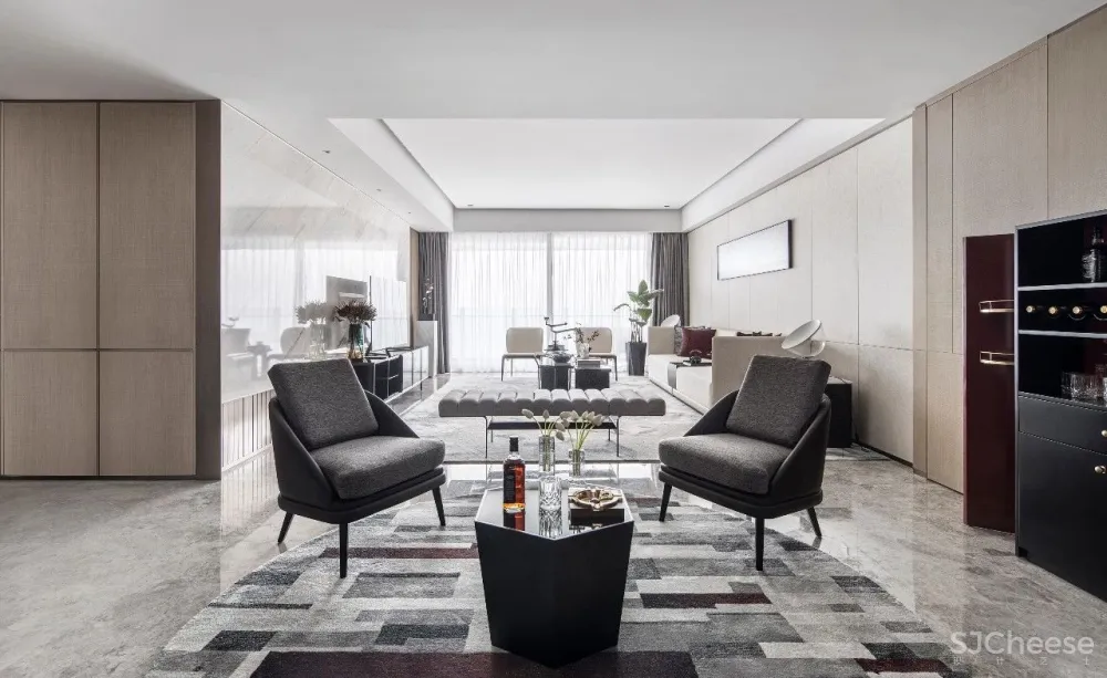 柯翊设计│ 绍兴源盛·云锦中心大平层样板间