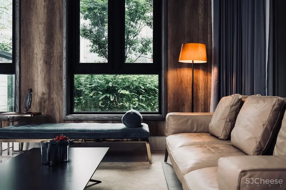 300㎡灰调原木风私宅,简洁质朴惹人爱!