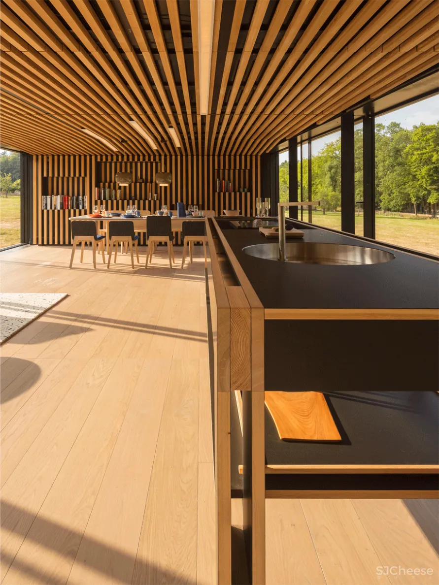 别墅这样设计,车库都省了!