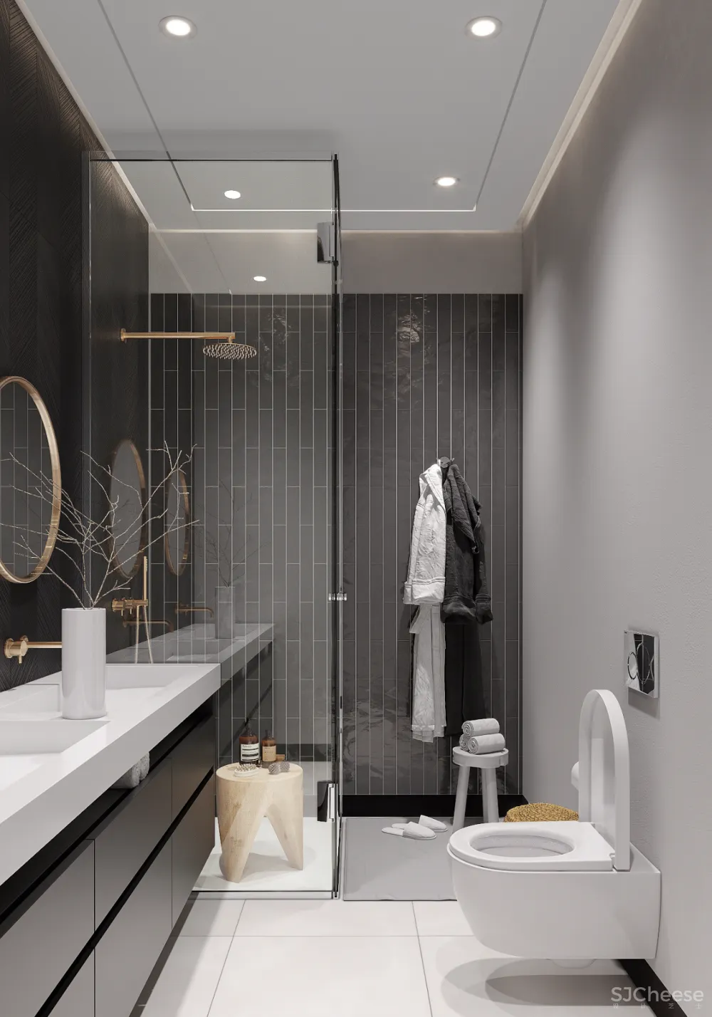 305㎡现代顶层复式,豪宅的正确打开方式!