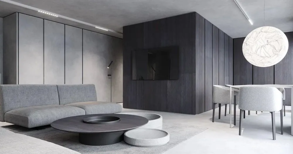 极简灰设计，这个家美爆了！