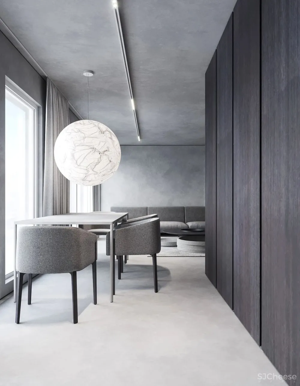 极简灰设计，这个家美爆了！