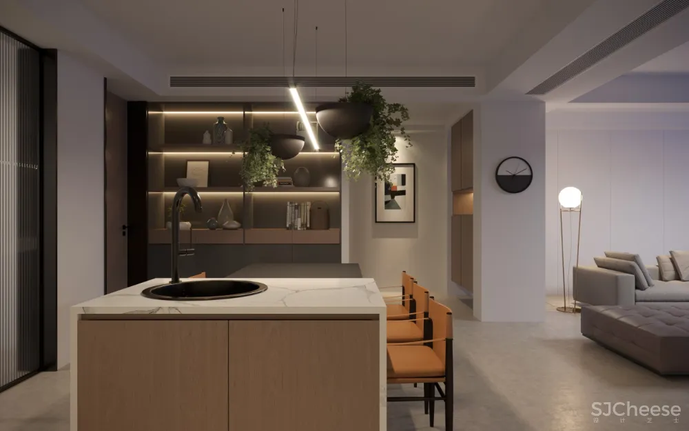 MIC视觉|高层客餐厅夜景