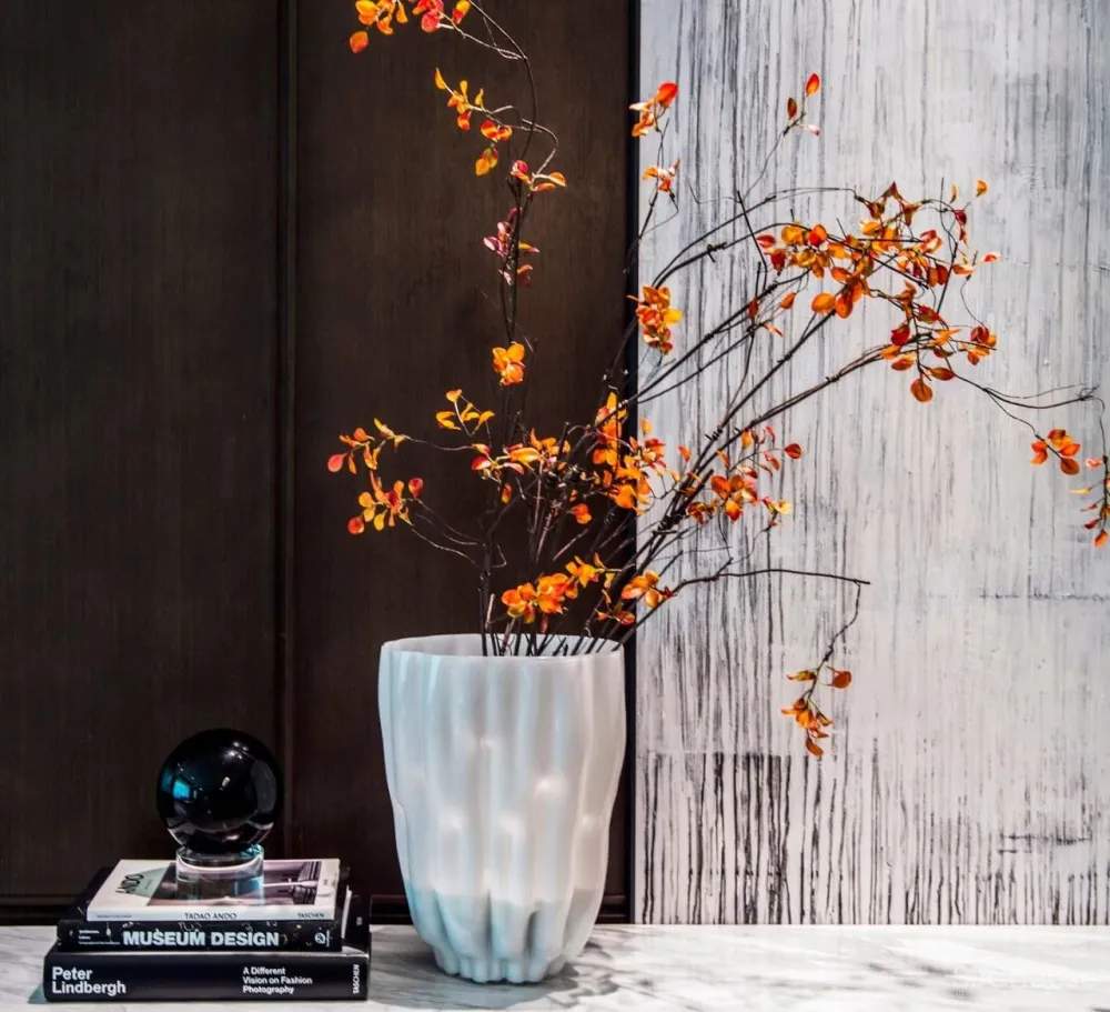 200㎡海派低奢样板间,融入秦淮河畔的当代人居