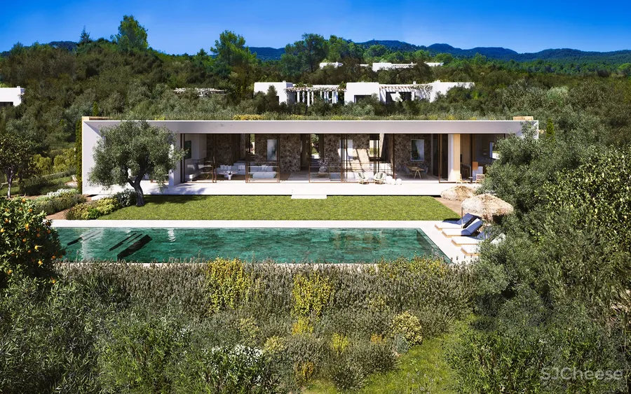 18个建筑大师,在一座岛上设计了50栋私人别墅,耗资28亿,原来融入自然才是真正的奢华