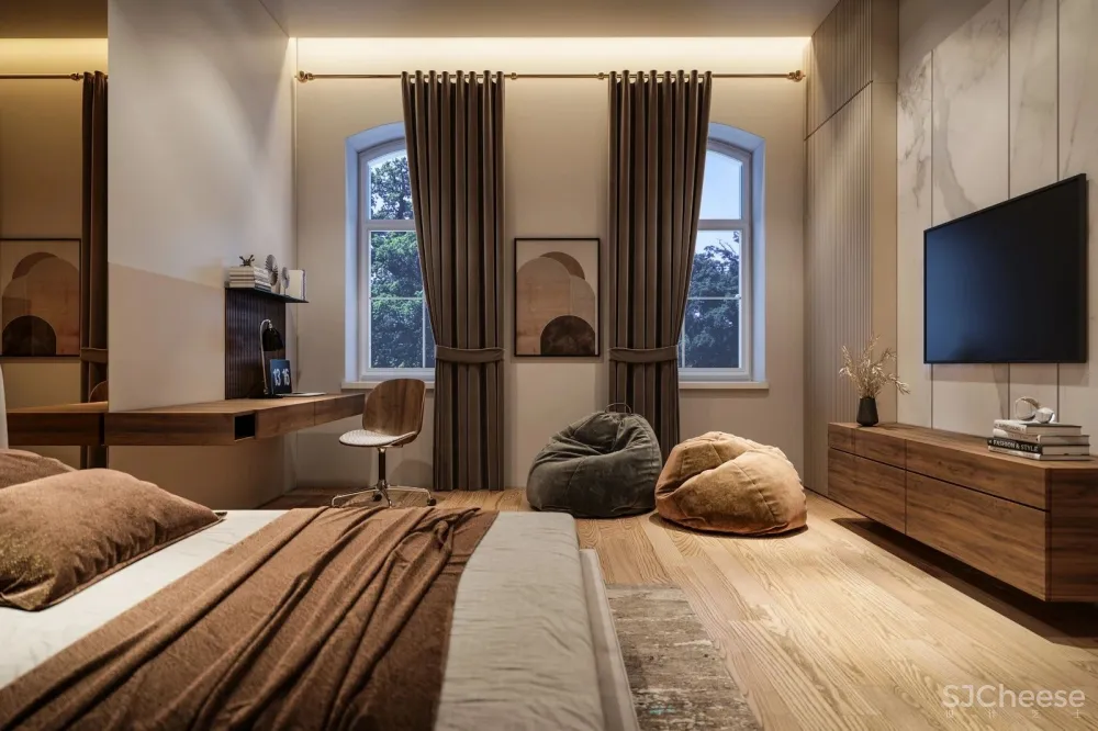 业主喜欢吃巧克力，软装我只能这样设计了