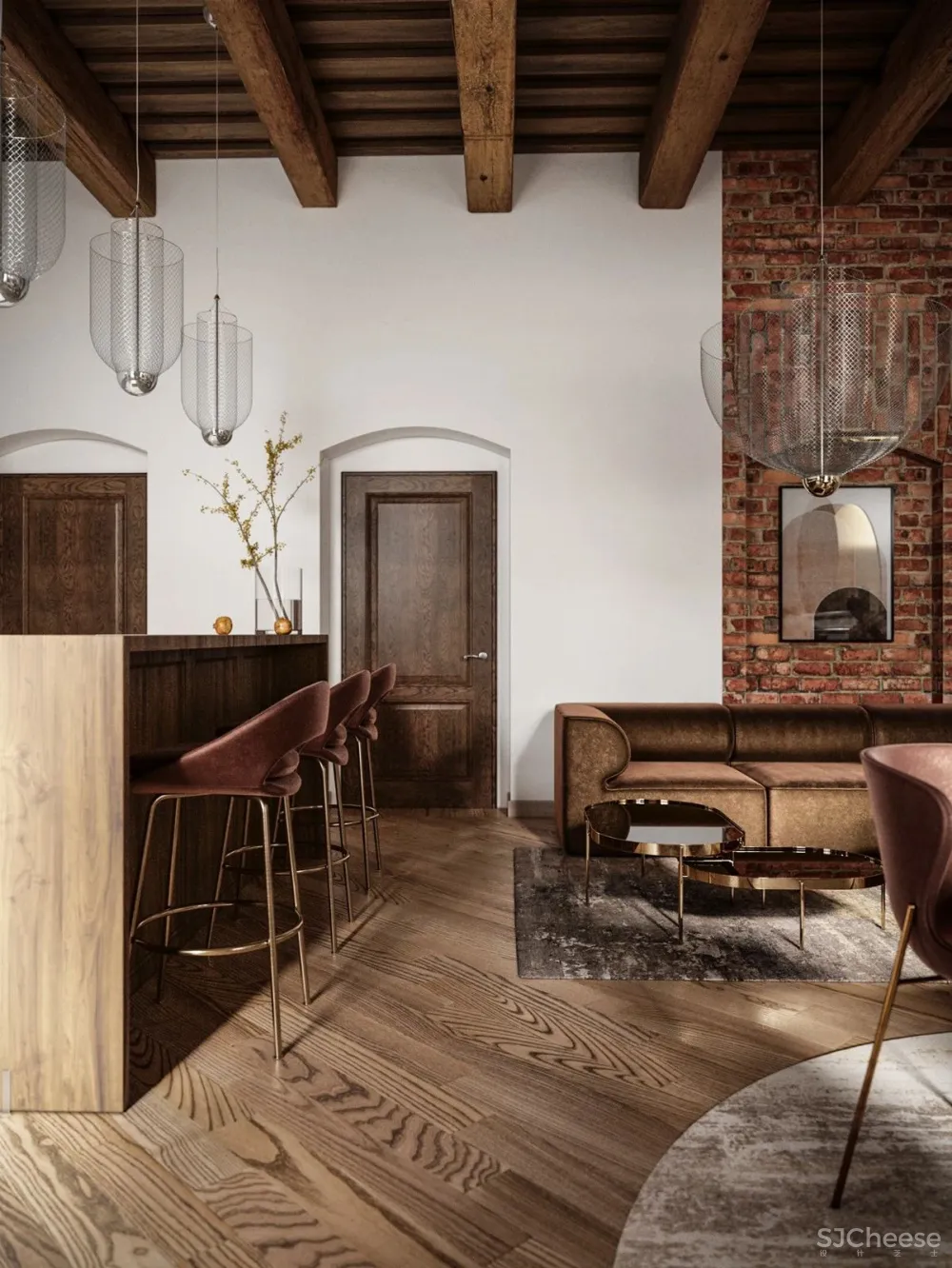 业主喜欢吃巧克力，软装我只能这样设计了