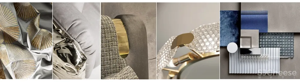 大气精致的155㎡住宅，一抹蓝色唤醒时尚气息！