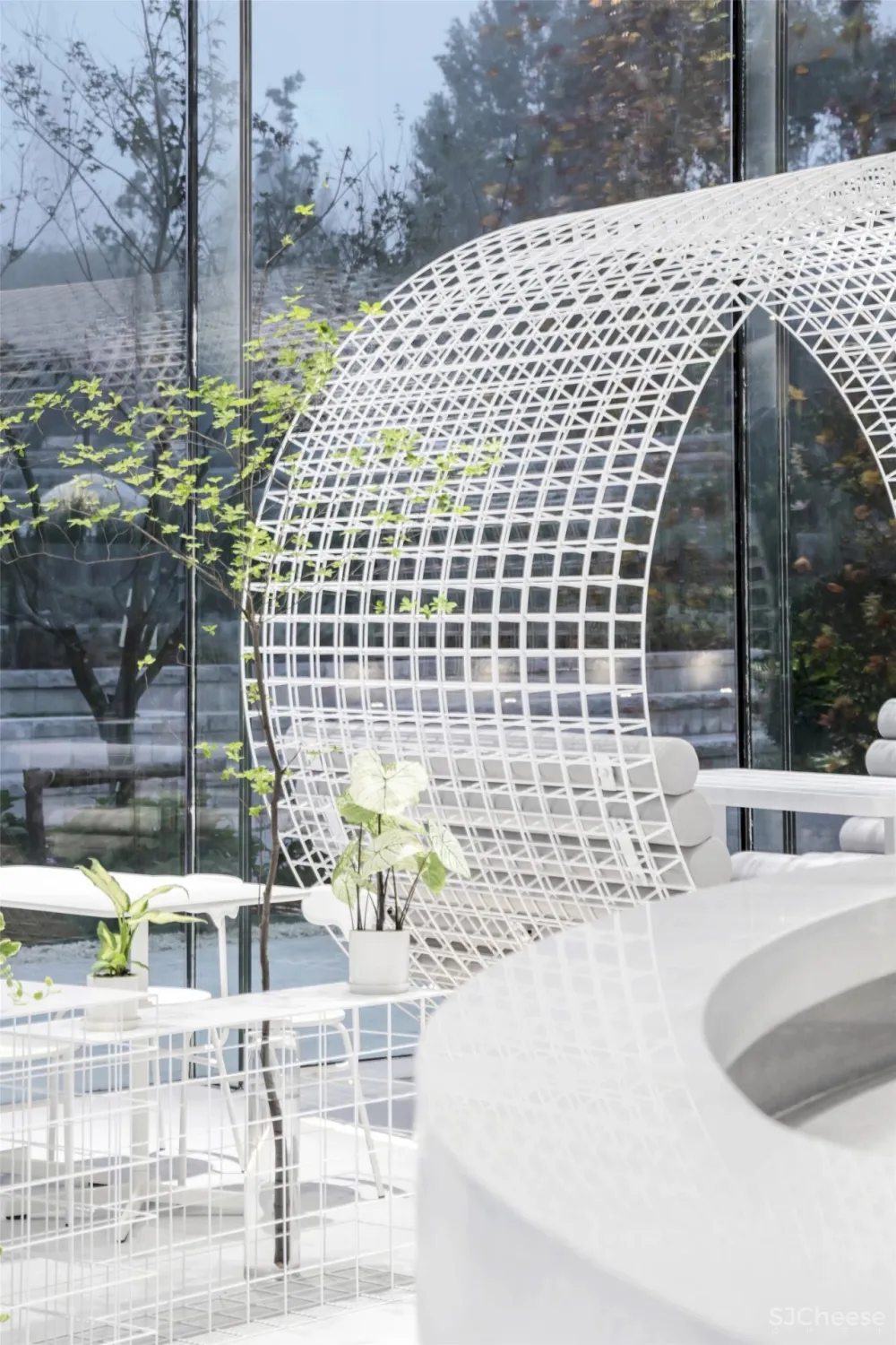 SWS 作品 停靠在青岛小镇上的四季花房:青岛西海岸云中花社咖啡馆