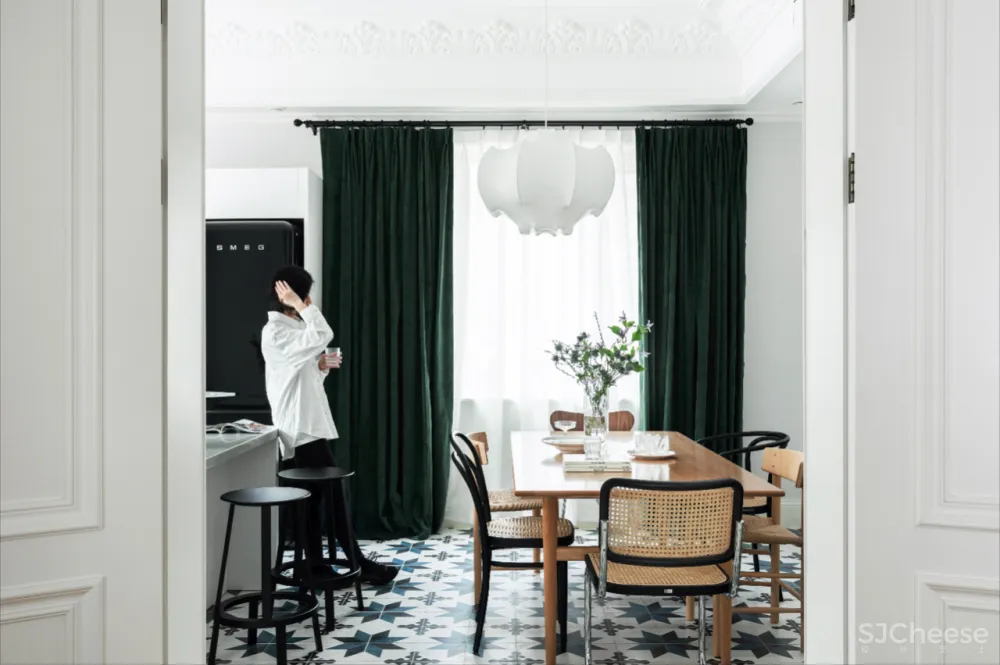 去别墅风装修,这个300㎡美得清新脱俗