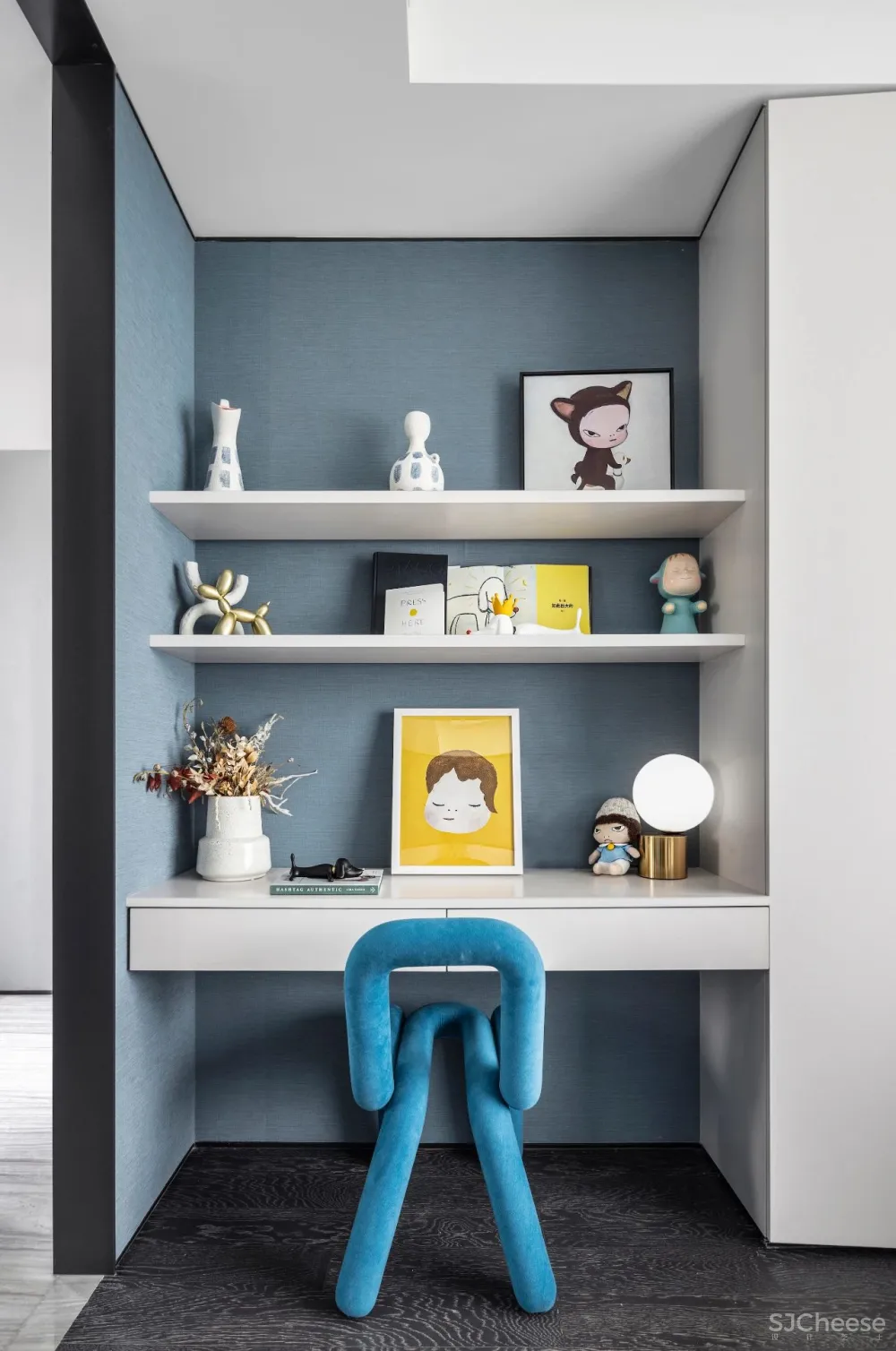 KOYI柯翊:点睛孔雀蓝,演绎现代简约家居轻奢范