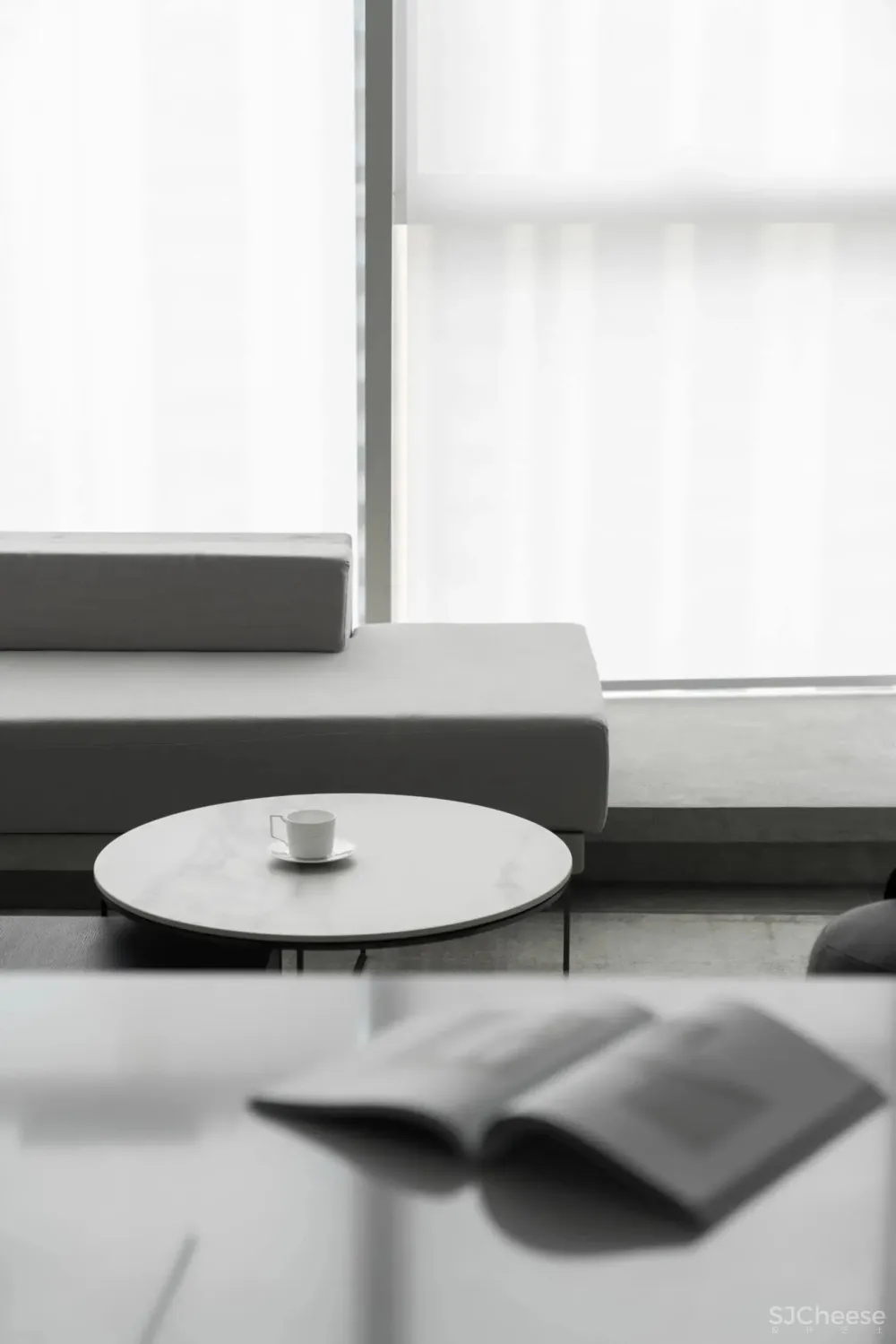 通透感 光影美学，打造黑白极简格调 桐里设计