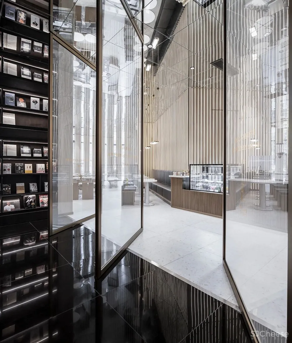 李想新作 宁波钟书阁,1230㎡,把201块“岩石”搬进书店