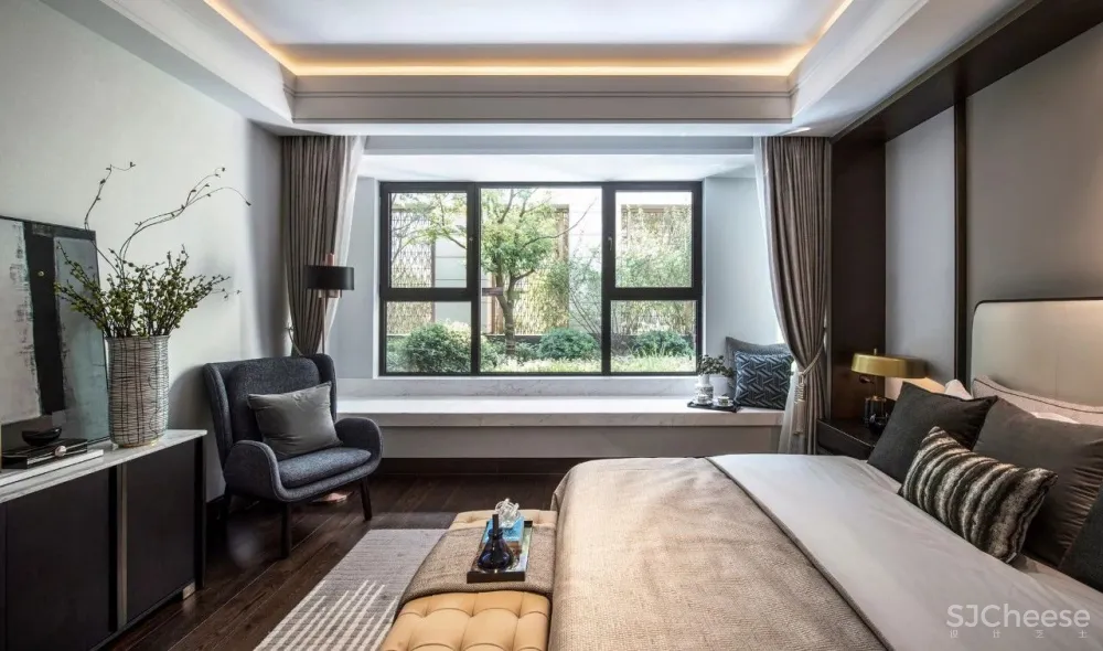 200㎡海派低奢样板间,融入秦淮河畔的当代人居