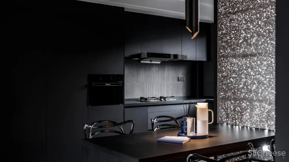 120㎡质感简约私宅,谁说黑色沉闷又压抑?