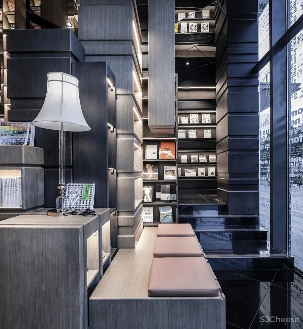 李想新作 宁波钟书阁,1230㎡,把201块“岩石”搬进书店