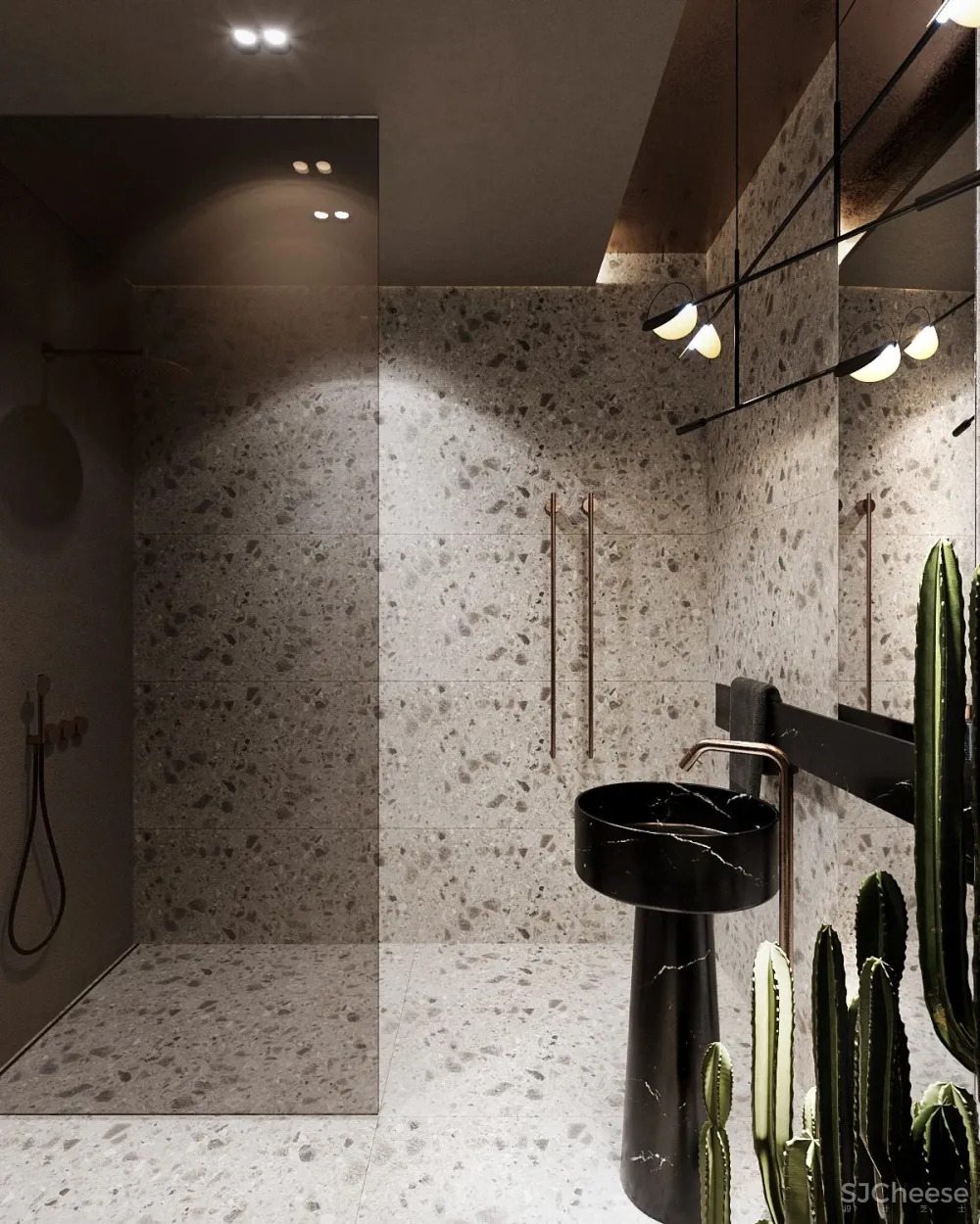 高级灰 轻奢,120㎡现代私宅