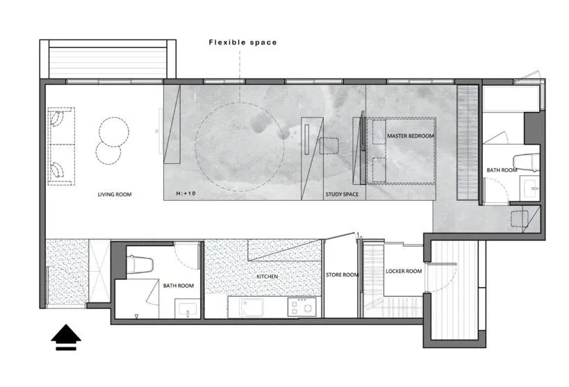 打破常规的布局,79㎡ 每个细节都是设计!