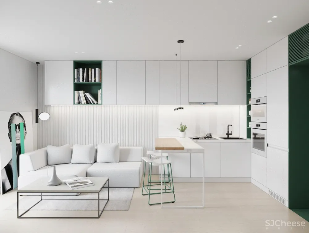 28㎡ 收纳全上墙,这样设计更省空间!