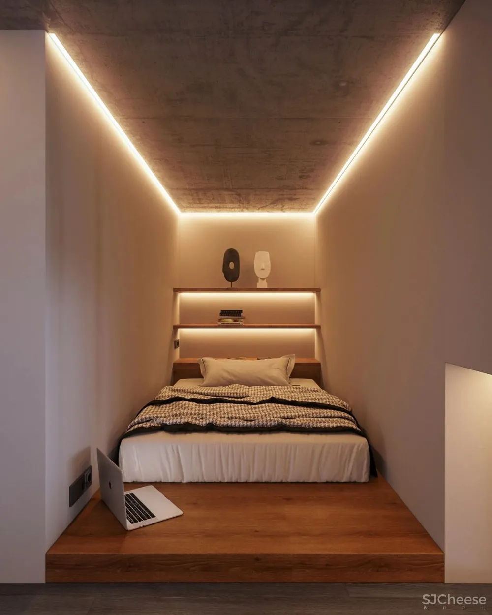 70㎡ 的 LOFT，裸装的混凝土空间也可以很温馨！