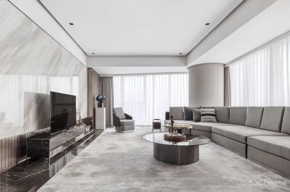 柯翊设计│ 绍兴源盛·云锦中心大平层样板间