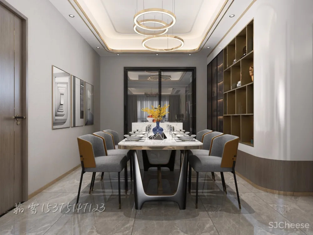 轻奢空间之客餐厅卧室
