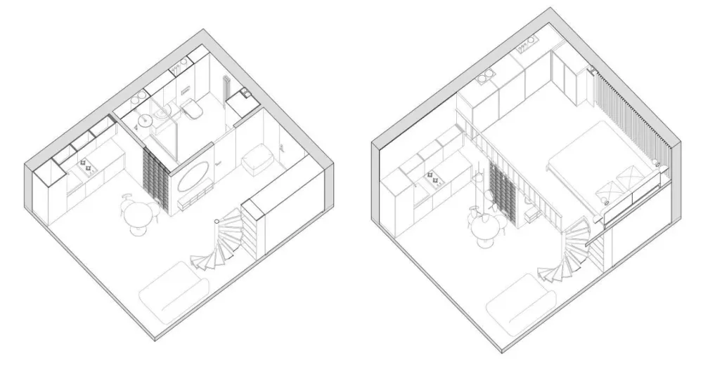 去风格化,小空间的和谐美