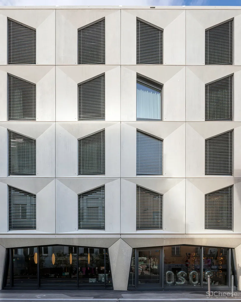 被称作「小W」的Moxy酒店,瑞士又开新店,外墙竟是预制模块,果然够潮