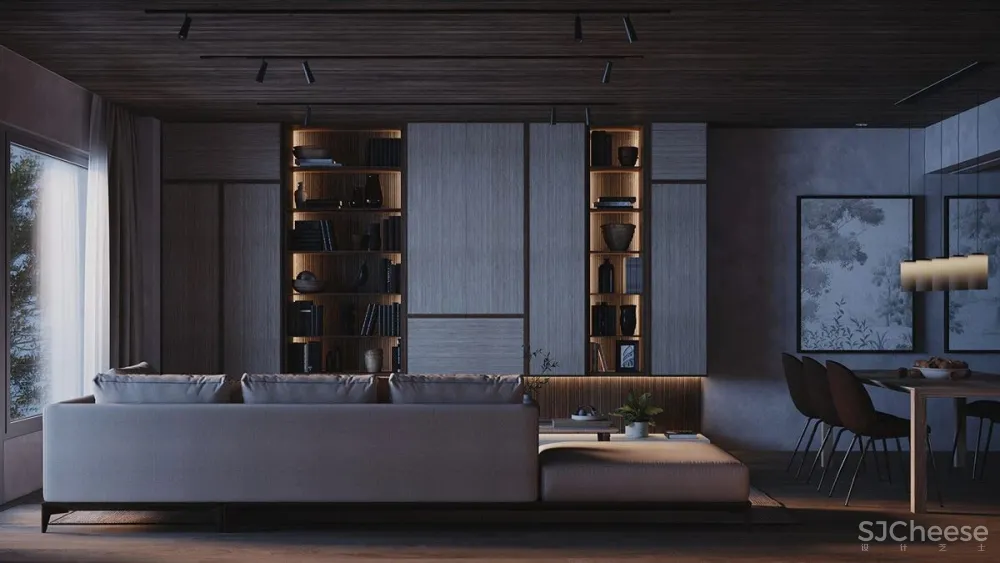 丰富的棕色和灰色调