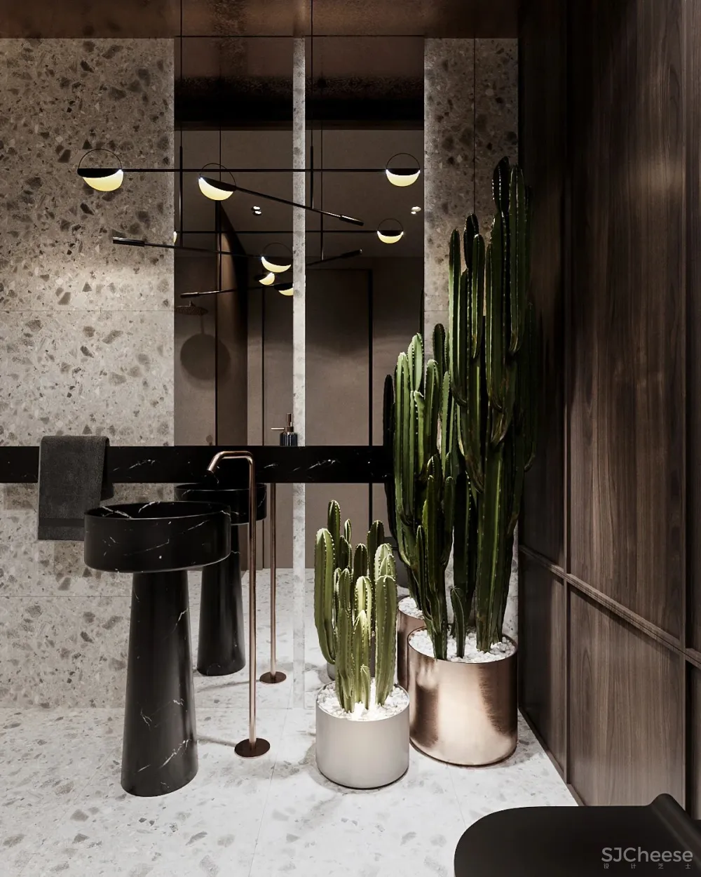 高级灰 轻奢,120㎡现代私宅