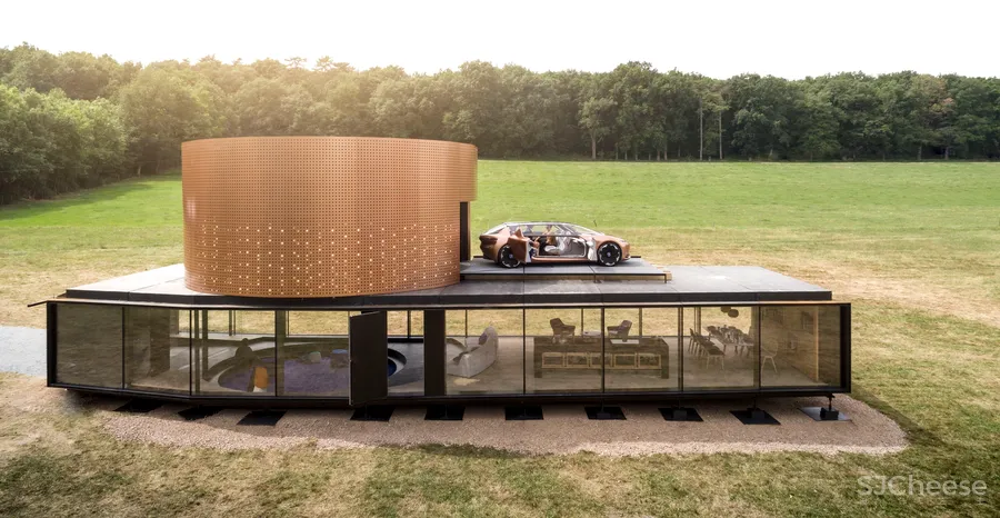 别墅这样设计,车库都省了!