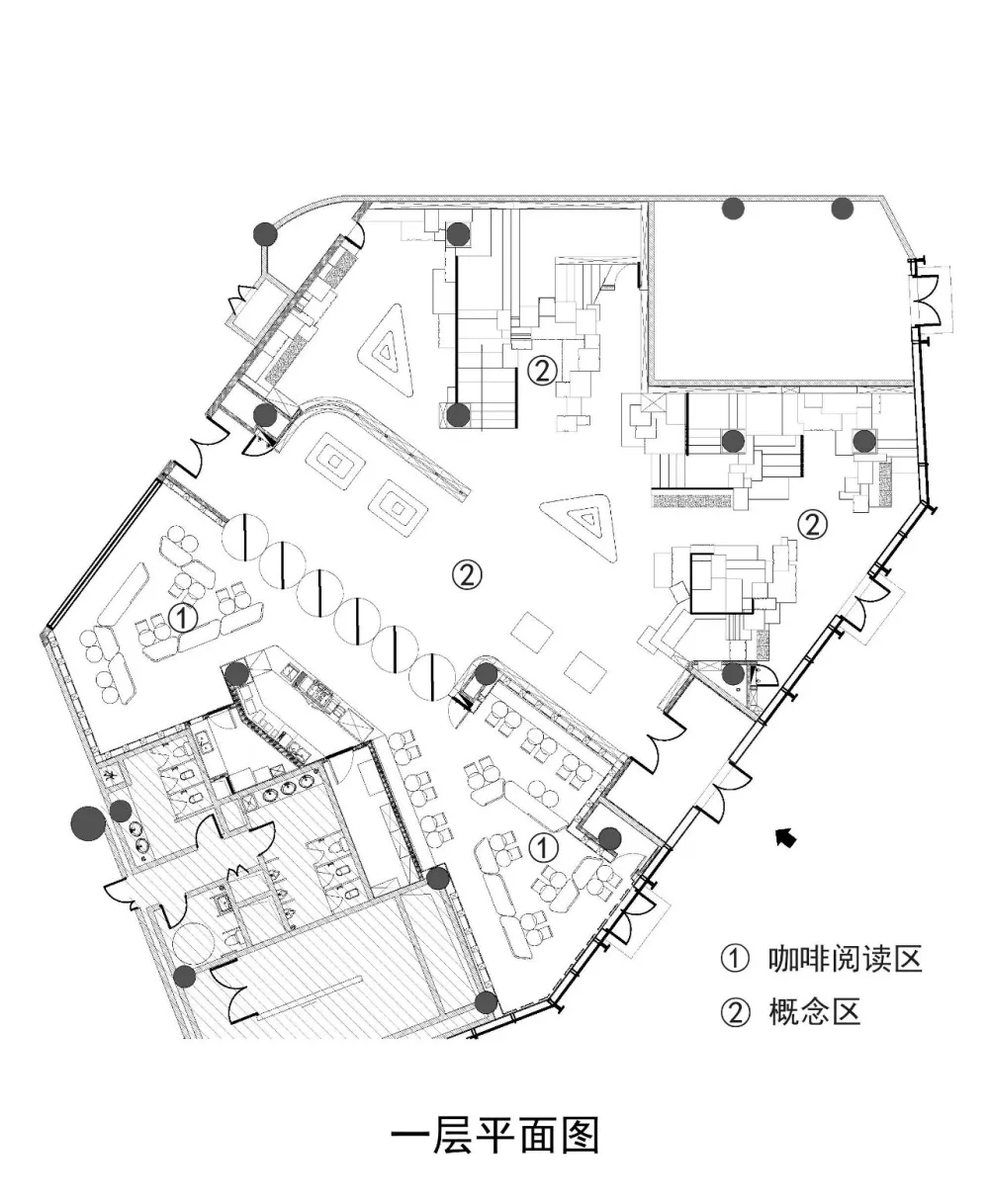 李想新作 宁波钟书阁,1230㎡,把201块“岩石”搬进书店