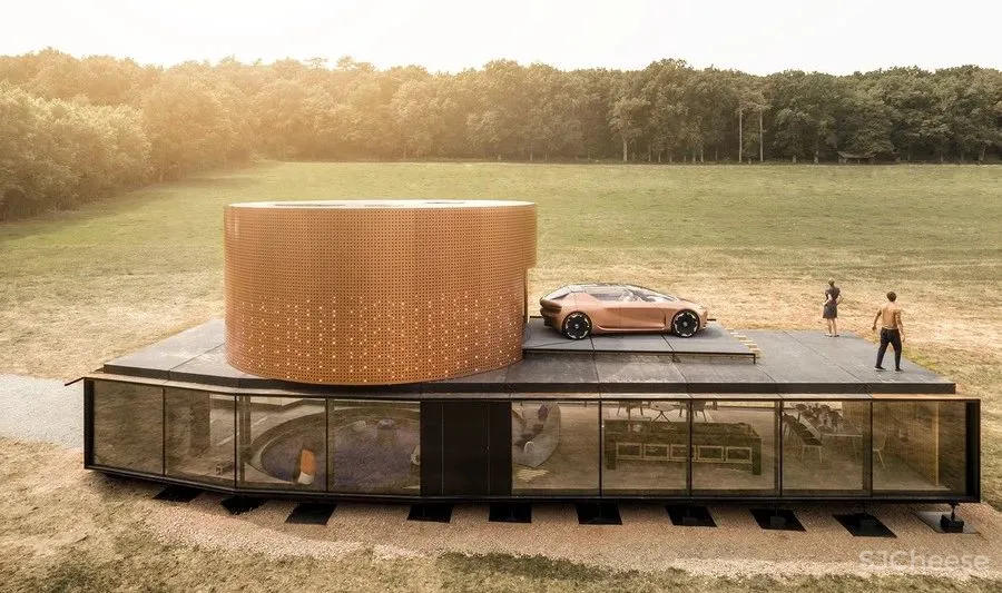 别墅这样设计,车库都省了!