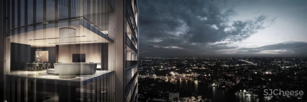 SCDA曾仕乾新作 曼谷泰颐「悦榕轩」六星级超豪华公寓 实景 效果图 平面图