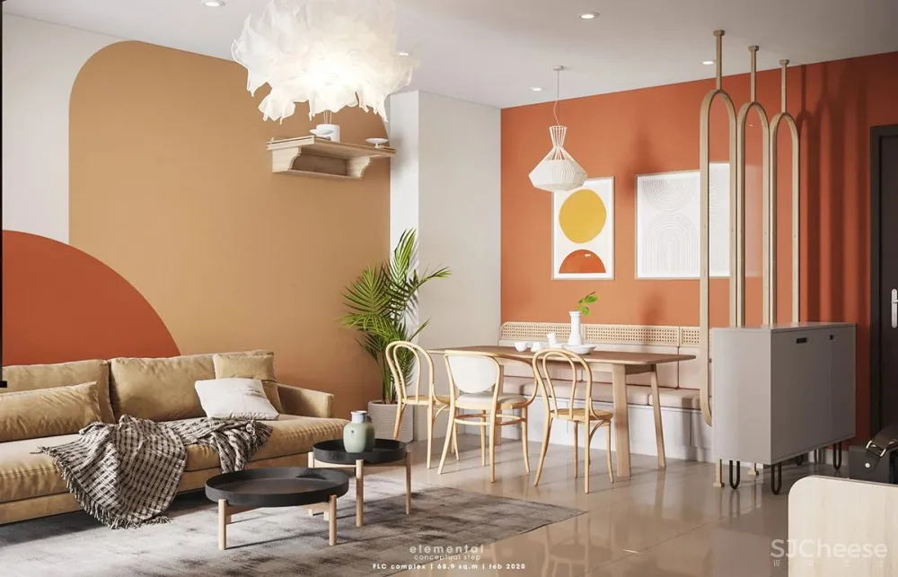 Creating Well Rounded Interiors With Circle Themes - Orange