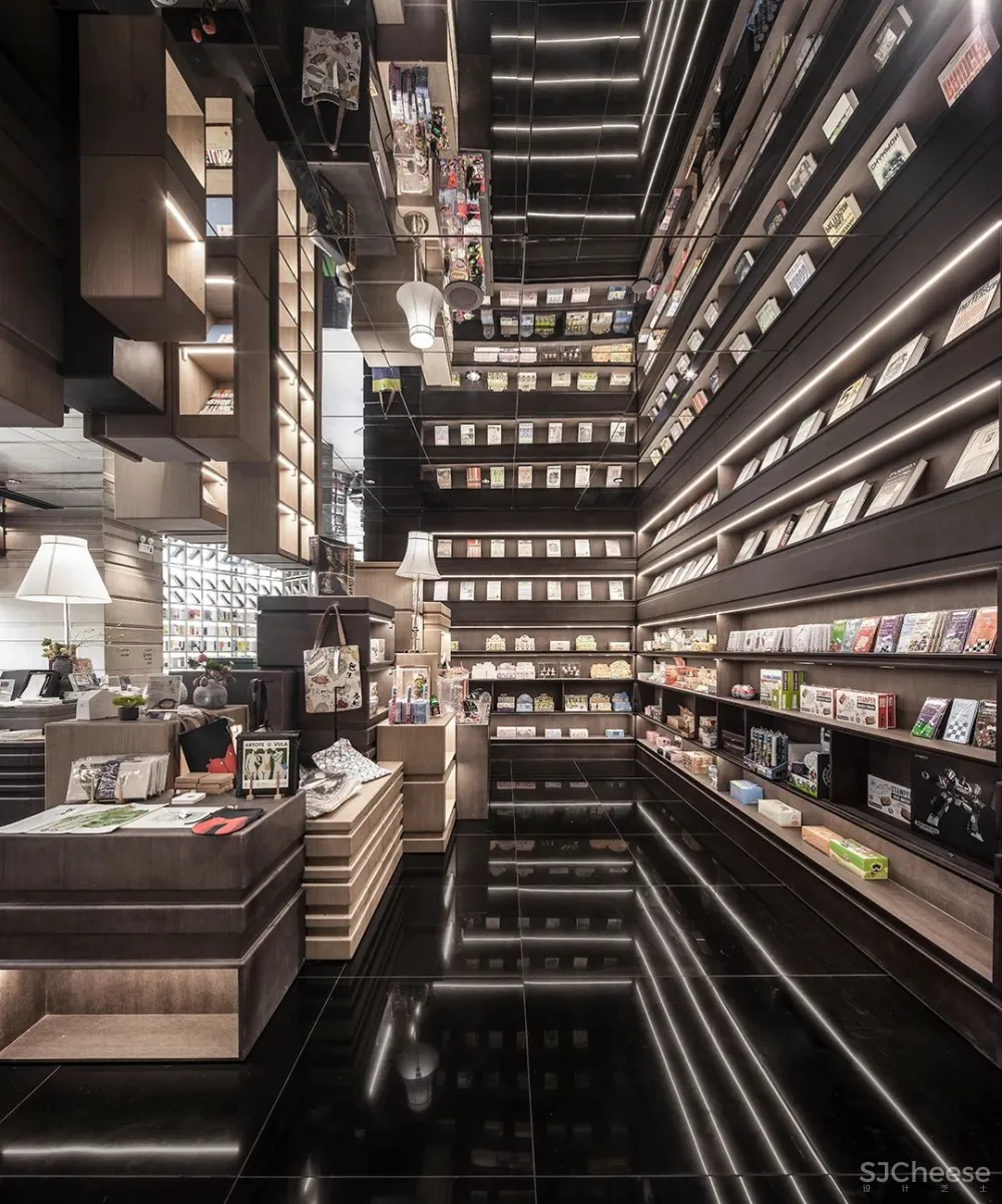 李想新作 宁波钟书阁,1230㎡,把201块“岩石”搬进书店